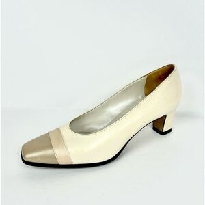 Peter Kaiser Leather Beige Pumps size 7 1/2